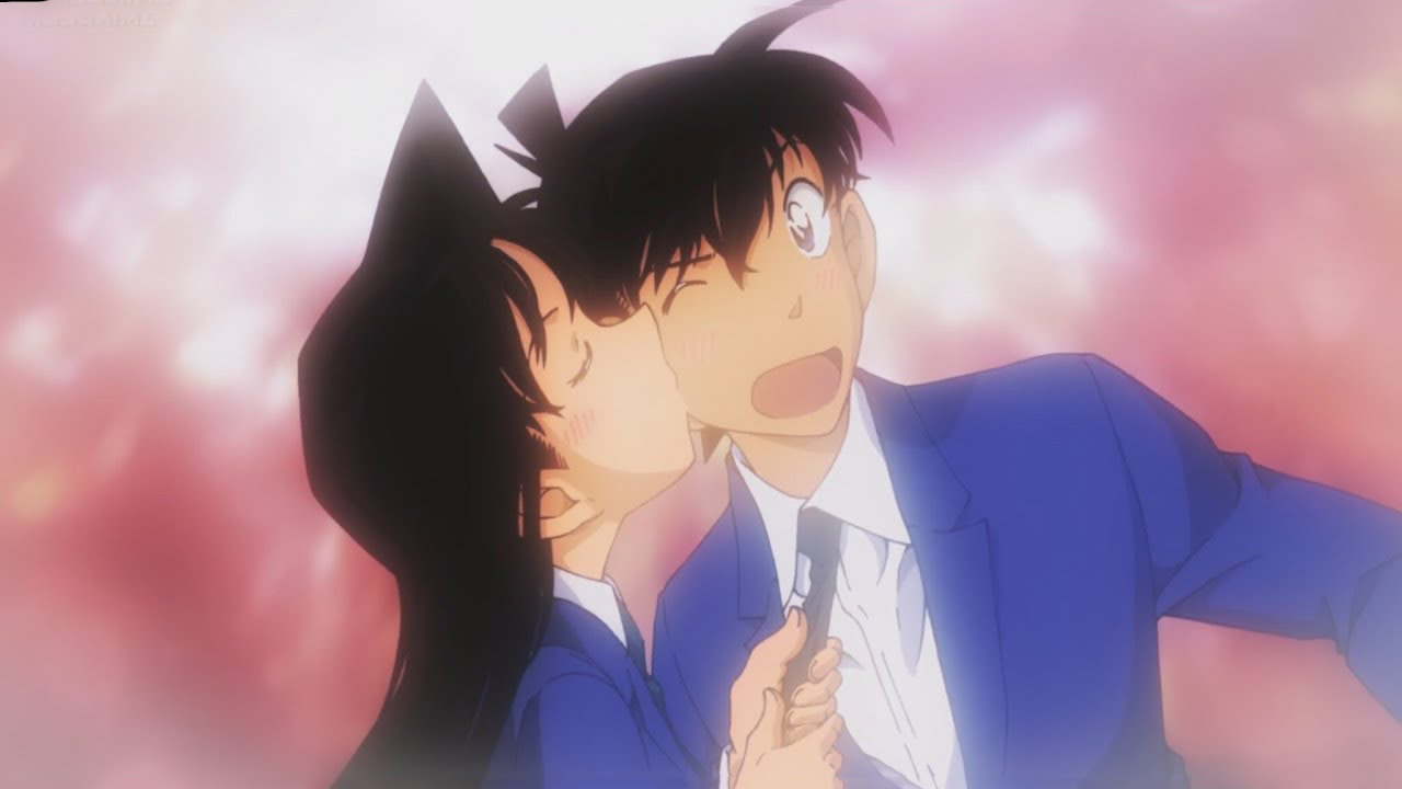 Hình ảnh Shinichi và Ran hôn nhau đẹp nhất