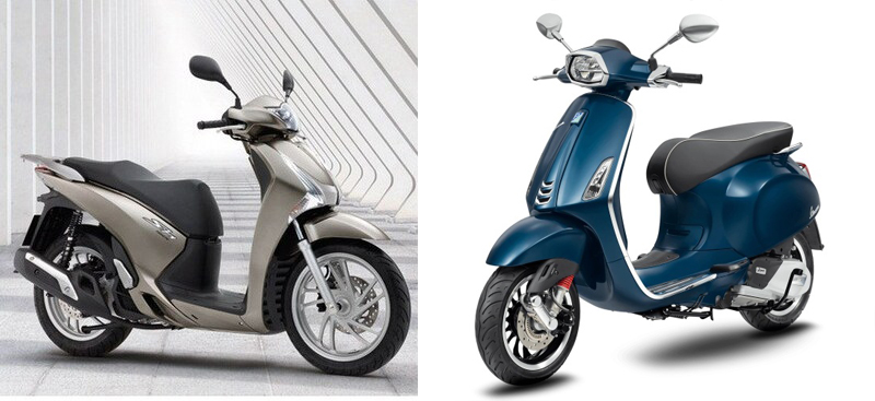 So sánh giữa Honda và Vespa - Xe Vespa - Piaggio