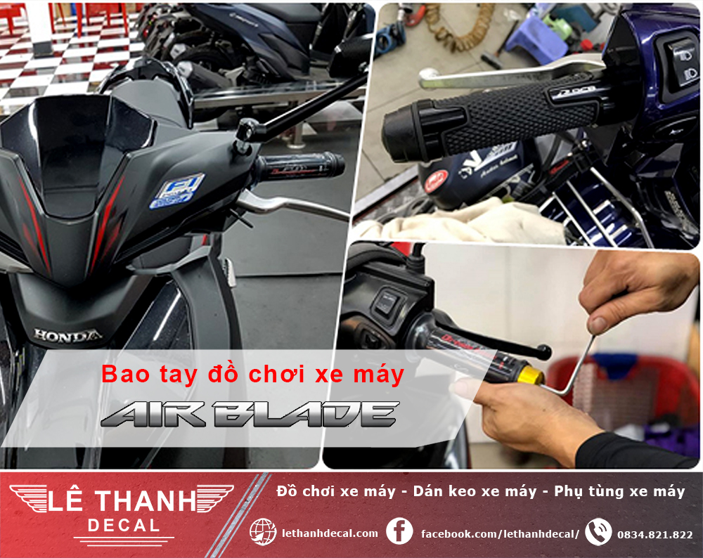 Đồ chơi xe máy Air Blade và những phụ kiện cần lắp đặt hiện nay