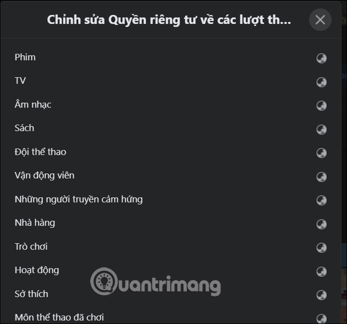 Hướng dẫn ẩn Fanpage Facebook đã thích