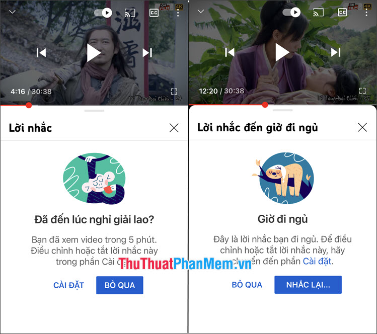 Cách đặt giờ tự động tắt YouTube trên điện thoại