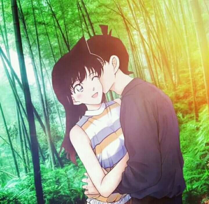 Hình ảnh Shinichi và Ran hôn nhau đẹp nhất