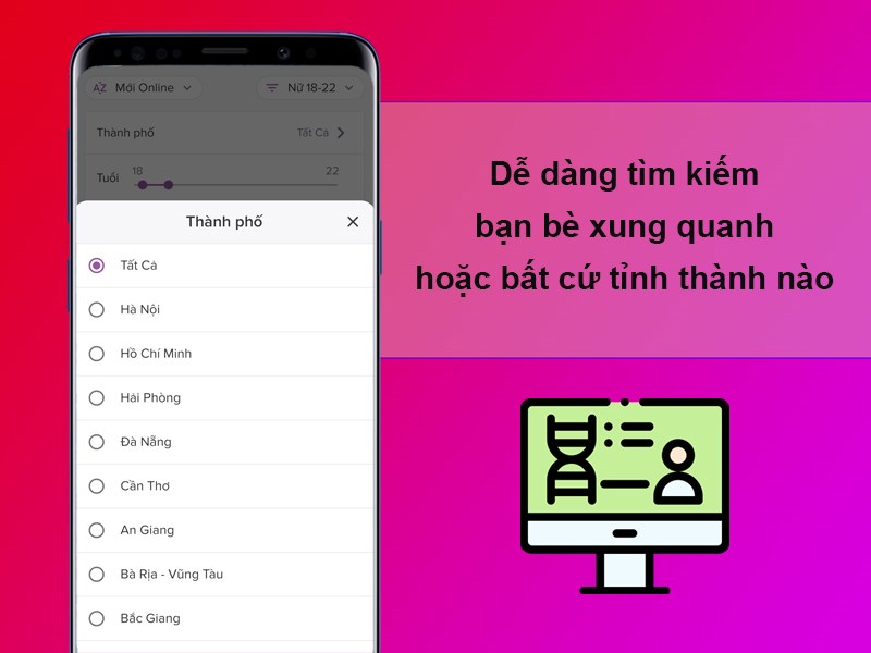 Falo - Ứng dụng kết bạn hẹn hò bốn phương